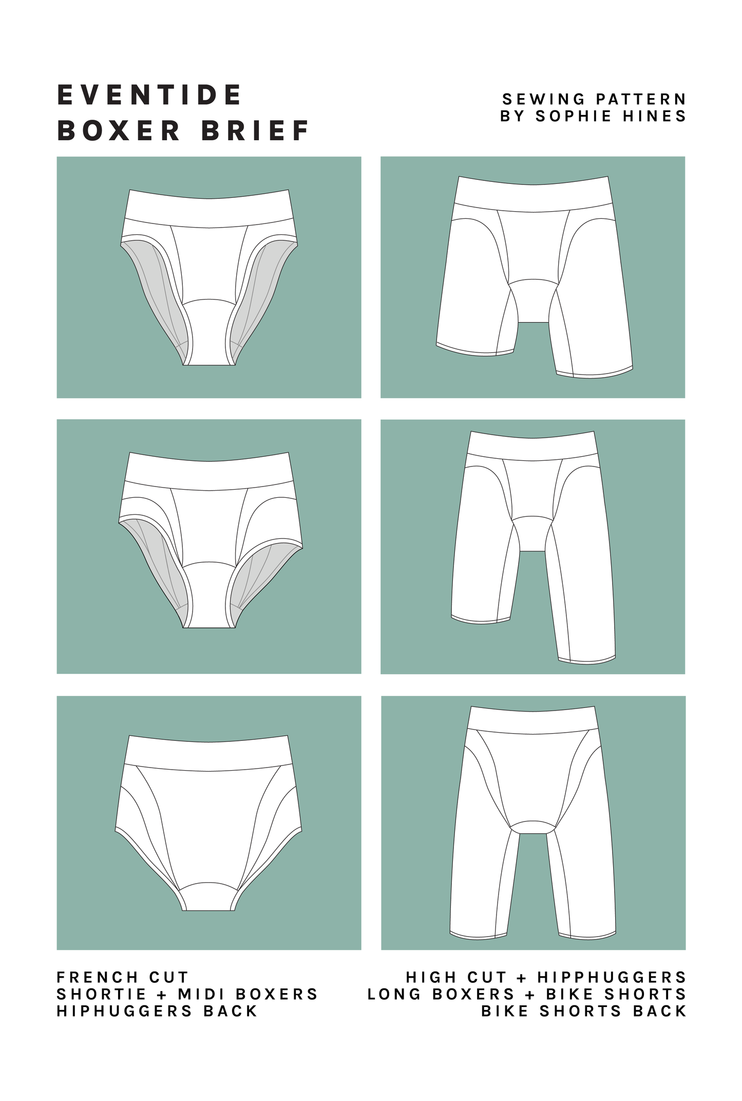Eventide Boxer Briefs - Downloadable PDF Sewing Pattern