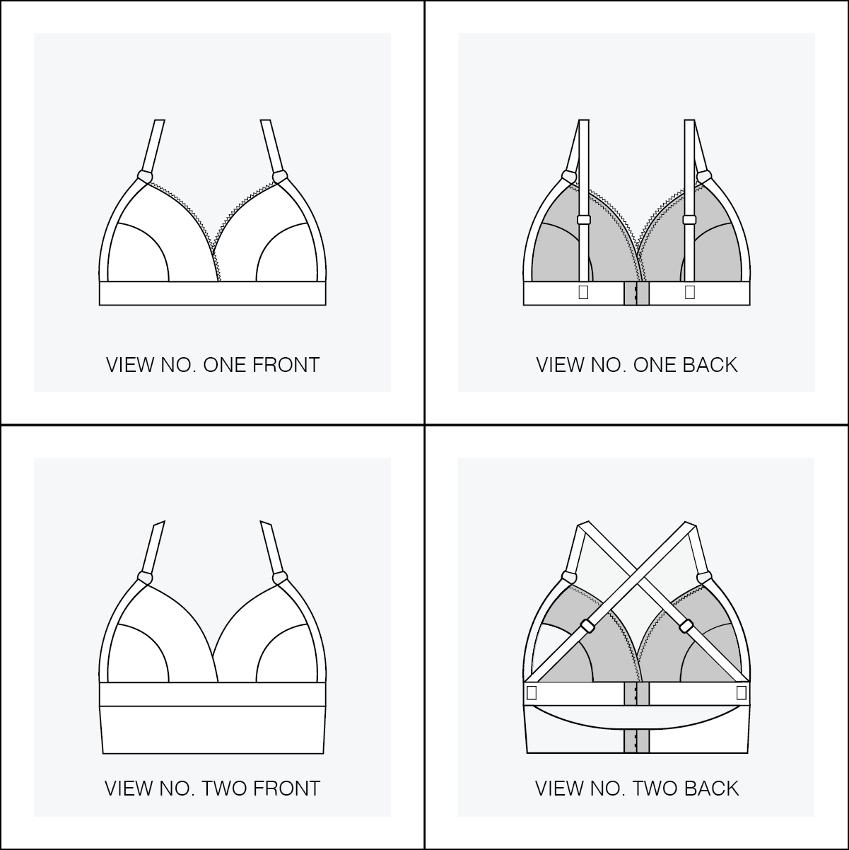 Euler Bralette - Downloadable PDF Sewing Pattern