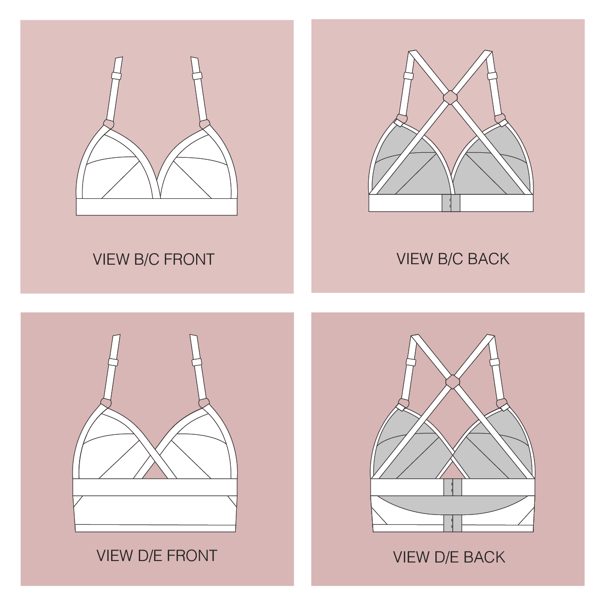 Ascension Soft Bra - Downloadable PDF Sewing Pattern