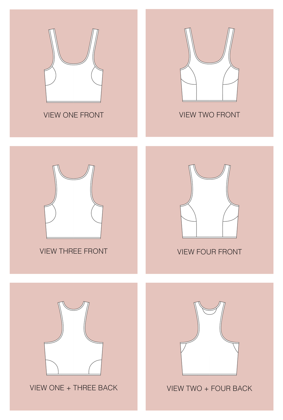 Axis Large Bust Tank Top Sewing Pattern - Downloadable PDF | Sophie Hines