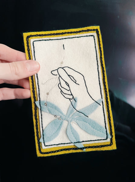 The Magician Tarot Patch - Downloadable PDF Embroidery Pattern