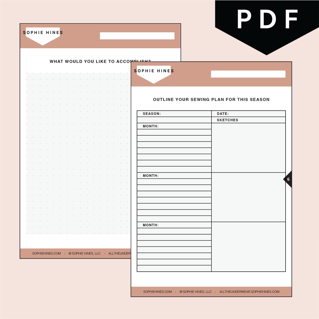 Seasonal Project Planning Sheets - Downloadable PDF + PNG